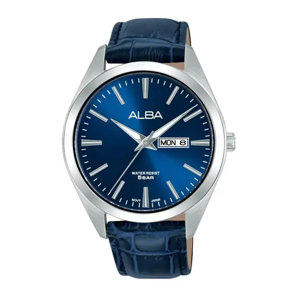 Alba AJ6215X1 Men's Quartz Leather Strap Watch