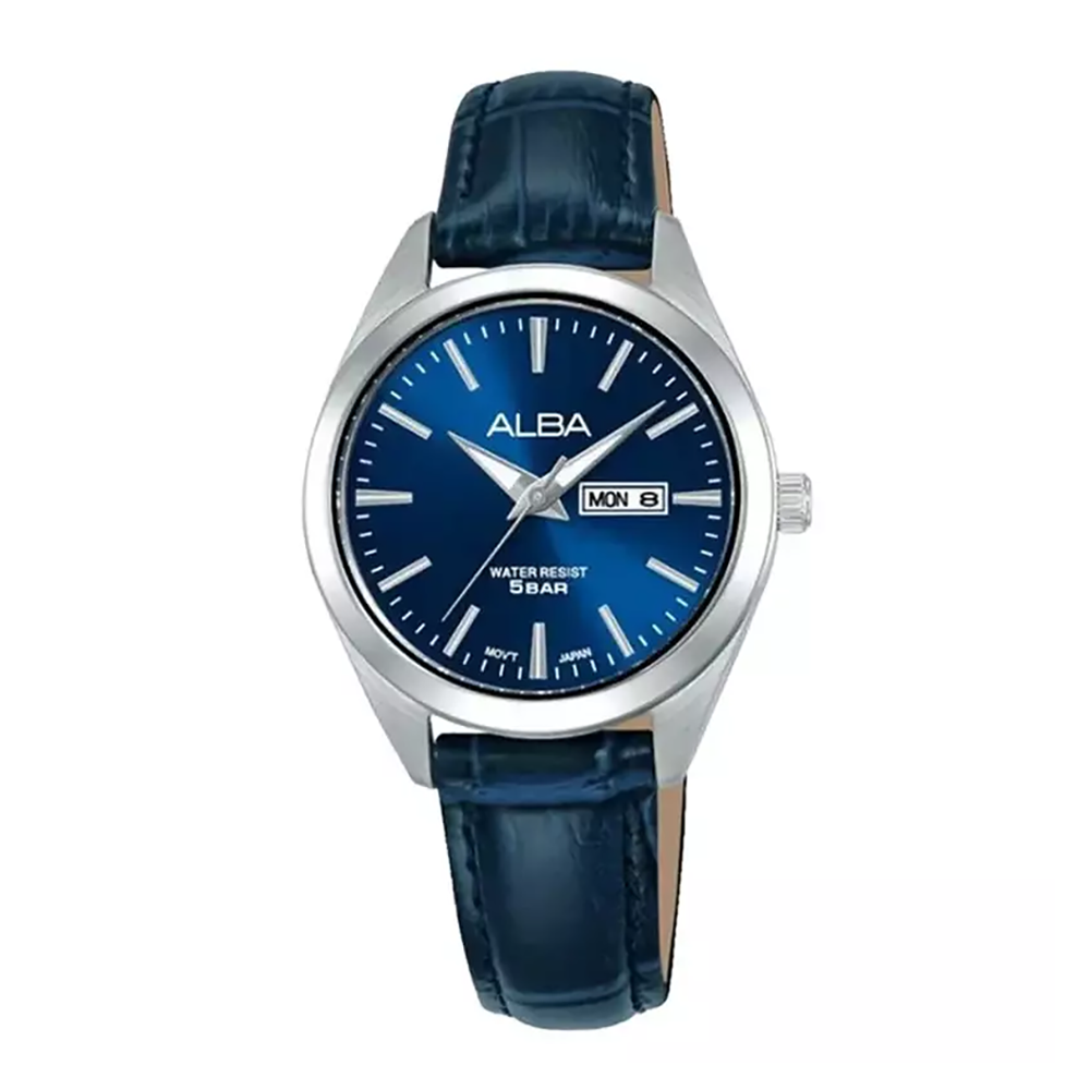Alba AN8127X1 Women's Quartz Leather Strap Watch