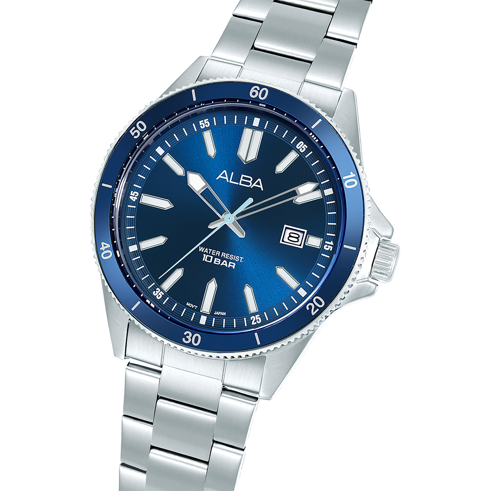 Alba AS9V35X2 Men's Quartz Stainless Steel Watch