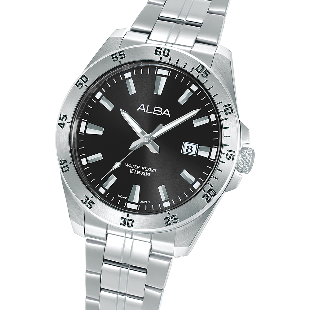 Alba AS9V47X Men's Quartz Stainless Steel Watch