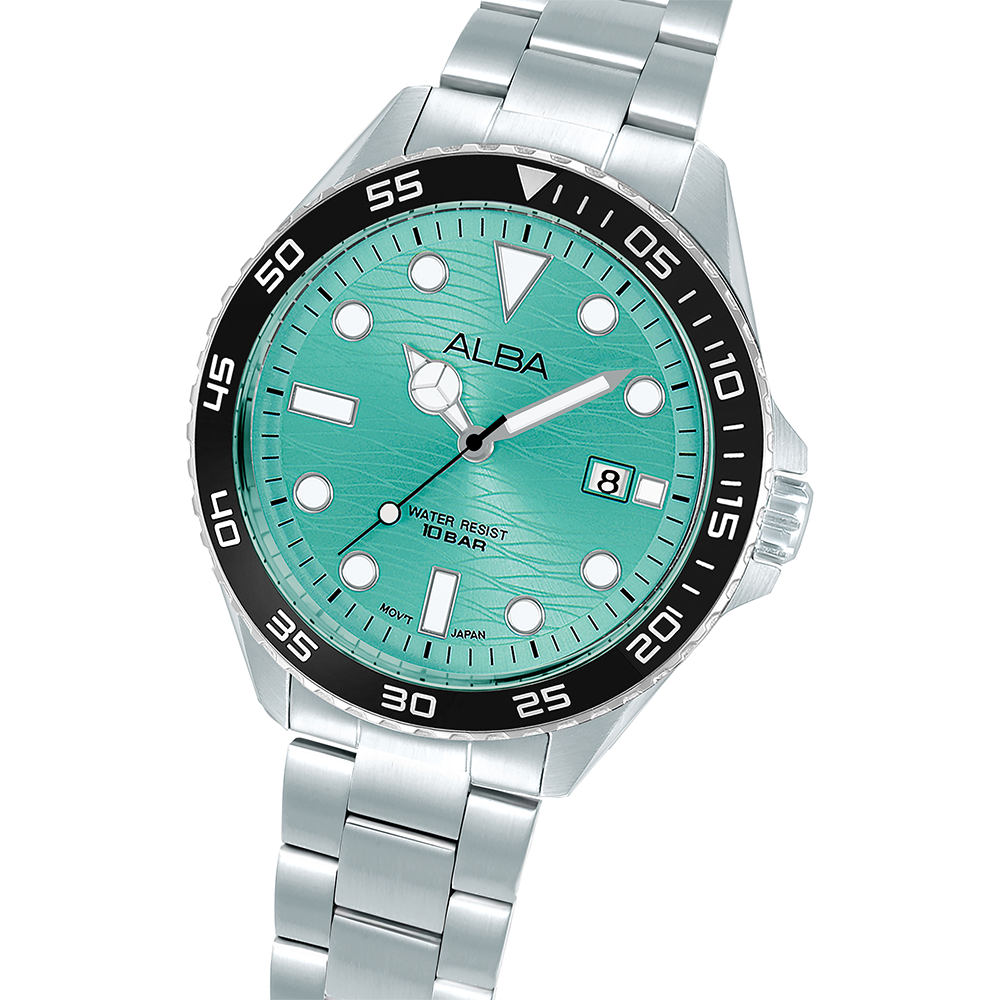Alba AS9V61X Men's Quartz Stainless Steel Watch