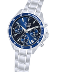 Alba AT3K91X1 Women's Blue Dial Chronograph Stainless Steel Watch VD53 (36mm)