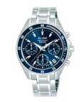 Alba AT3K91X1 Women's Blue Dial Chronograph Stainless Steel Watch VD53 (36mm)