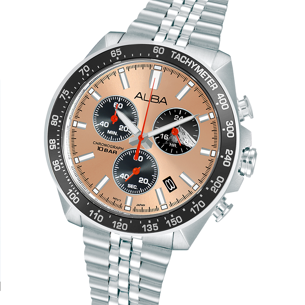 Alba AX7023X1 Men's Quartz Chronograph Stainless Steel Watch