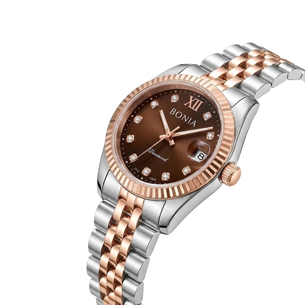 Bonia B10552-3647 Men's Japanese Quartz Watch – Stainless Steel Band
