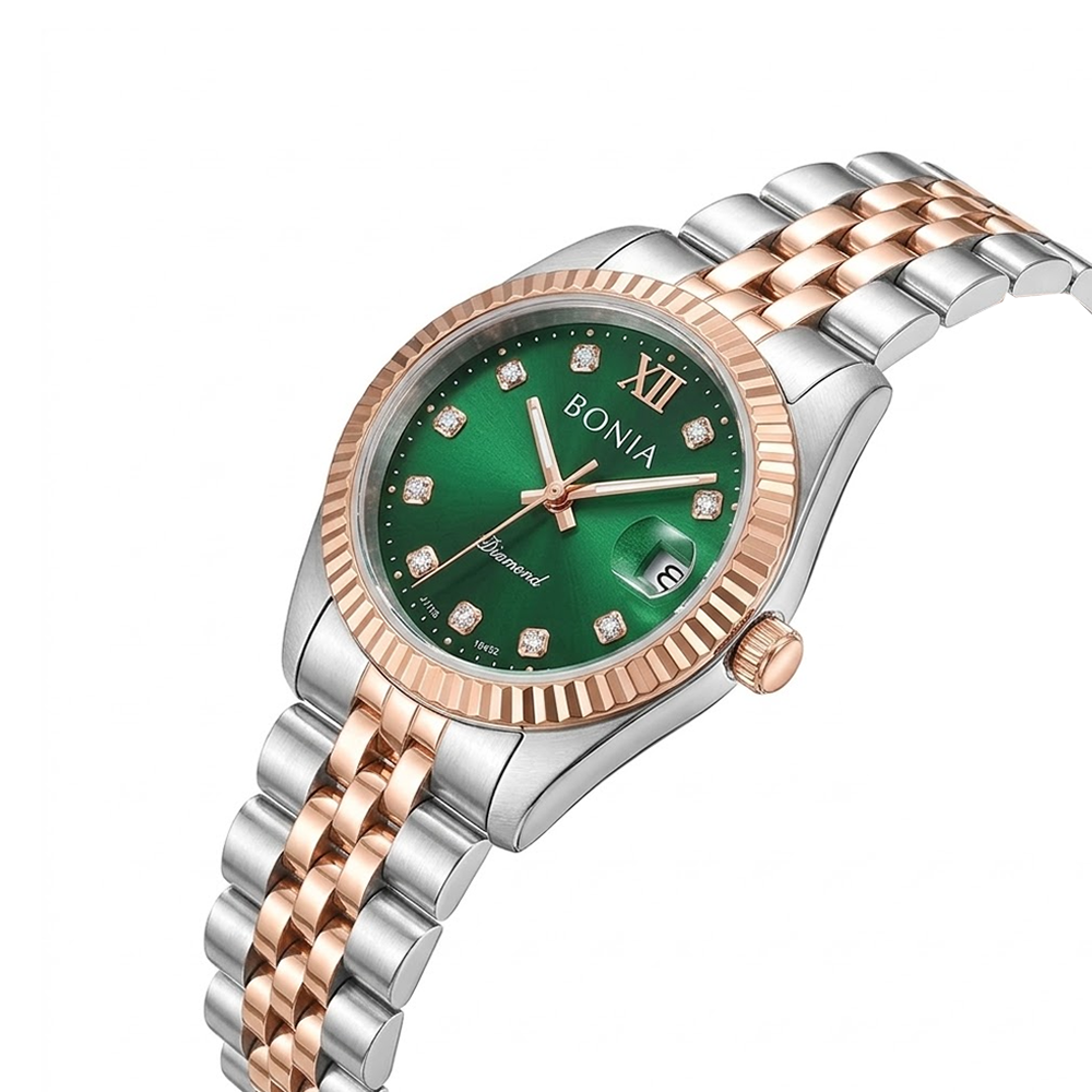 Bonia B10552-3697 Men's Japanese Quartz Watch – Stainless Steel Band