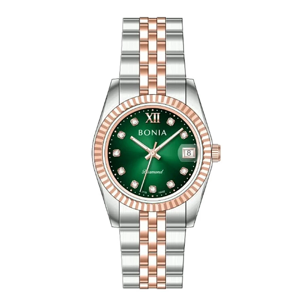 Bonia B10552-3697 Men's Japanese Quartz Watch – Stainless Steel Band