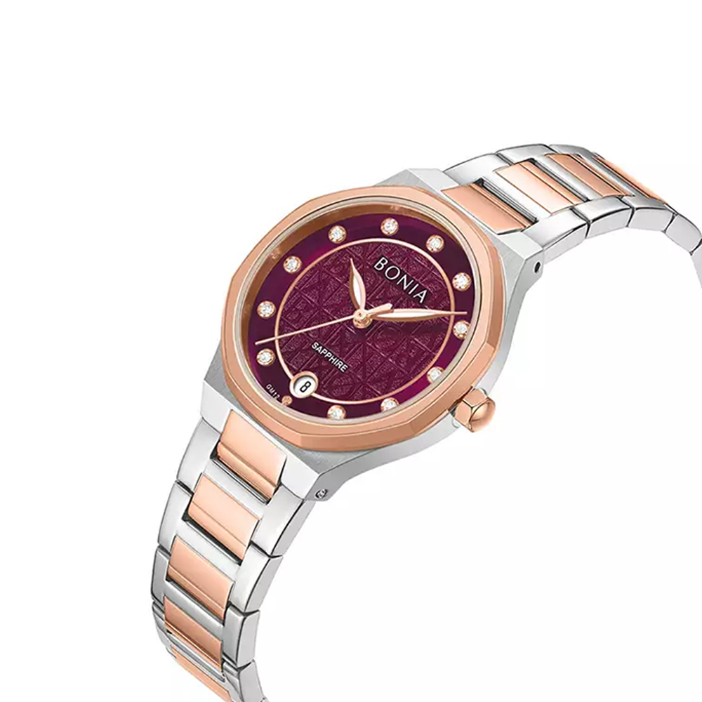 Bonia Elegance B10847-2667 Women's IP Silver Stainless Steel Watch
