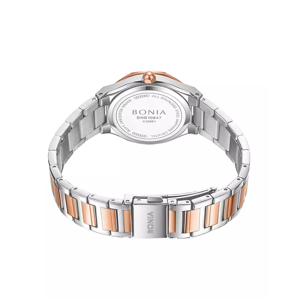 Bonia Elegance B10847-2667 Women's IP Silver Stainless Steel Watch