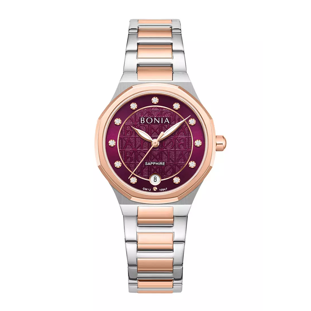 Bonia Elegance B10847-2667 Women's IP Silver Stainless Steel Watch