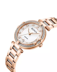 Bonia Valore B10848-2517 Women's Silver Sunray Dial IP Rose Gold Stainless Steel Watch