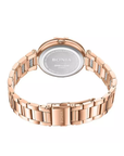 Bonia Valore B10848-2517 Women's Silver Sunray Dial IP Rose Gold Stainless Steel Watch