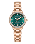 Bonia B10872-2587S Elegance Women's Quartz Watch – Green Dial, Stainless Steel Band