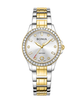 Bonia Women's Silver Dial Two-Tone IP Silver &amp; IP Gold Stainless Steel Watch  B10884-2117S