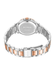 Bonia Women's Silver Dial Two-Tone IP Silver &amp; IP Rose Gold Stainless Steel Watch B10884-2617S