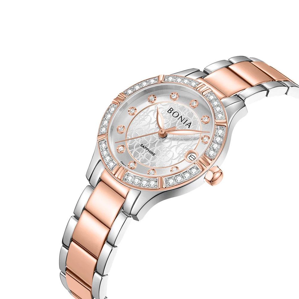 Bonia B10897-2617S Elegance Quartz Watch – Stainless Steel Band