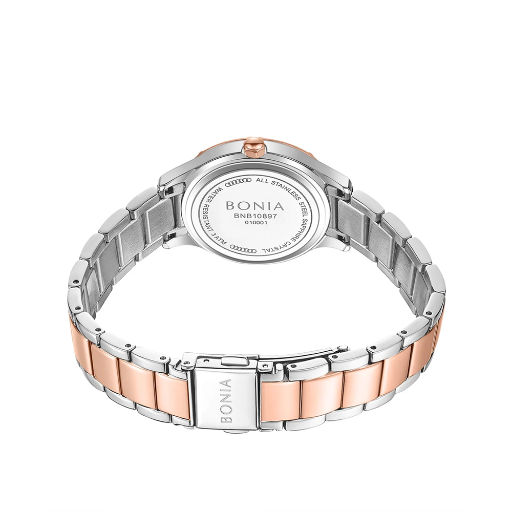 Bonia B10897-2617S Elegance Quartz Watch – Stainless Steel Band