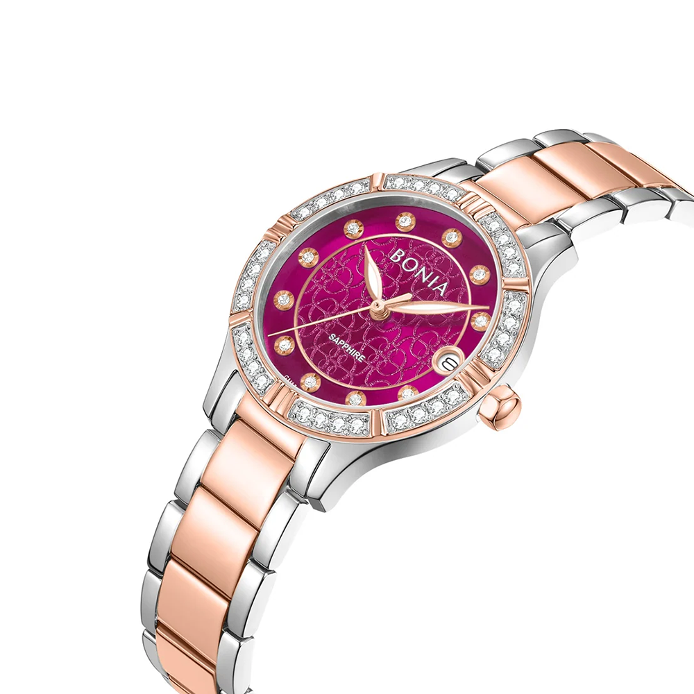 Bonia B10897-2667S Elegance Quartz Watch – Stainless Steel Band