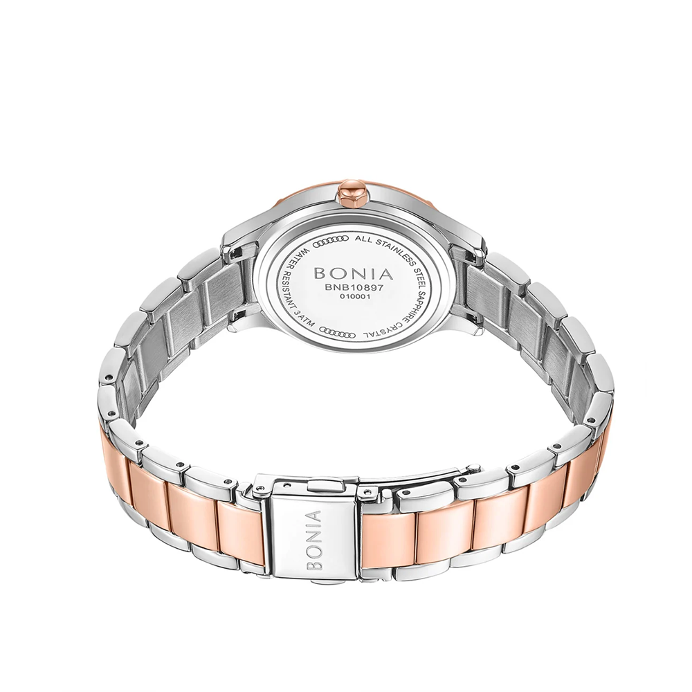 Bonia B10897-2667S Elegance Quartz Watch – Stainless Steel Band