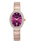 Bonia B10968-2667S Elegance Women's Quartz Watch – Purple Dial, Stainless Steel Band
