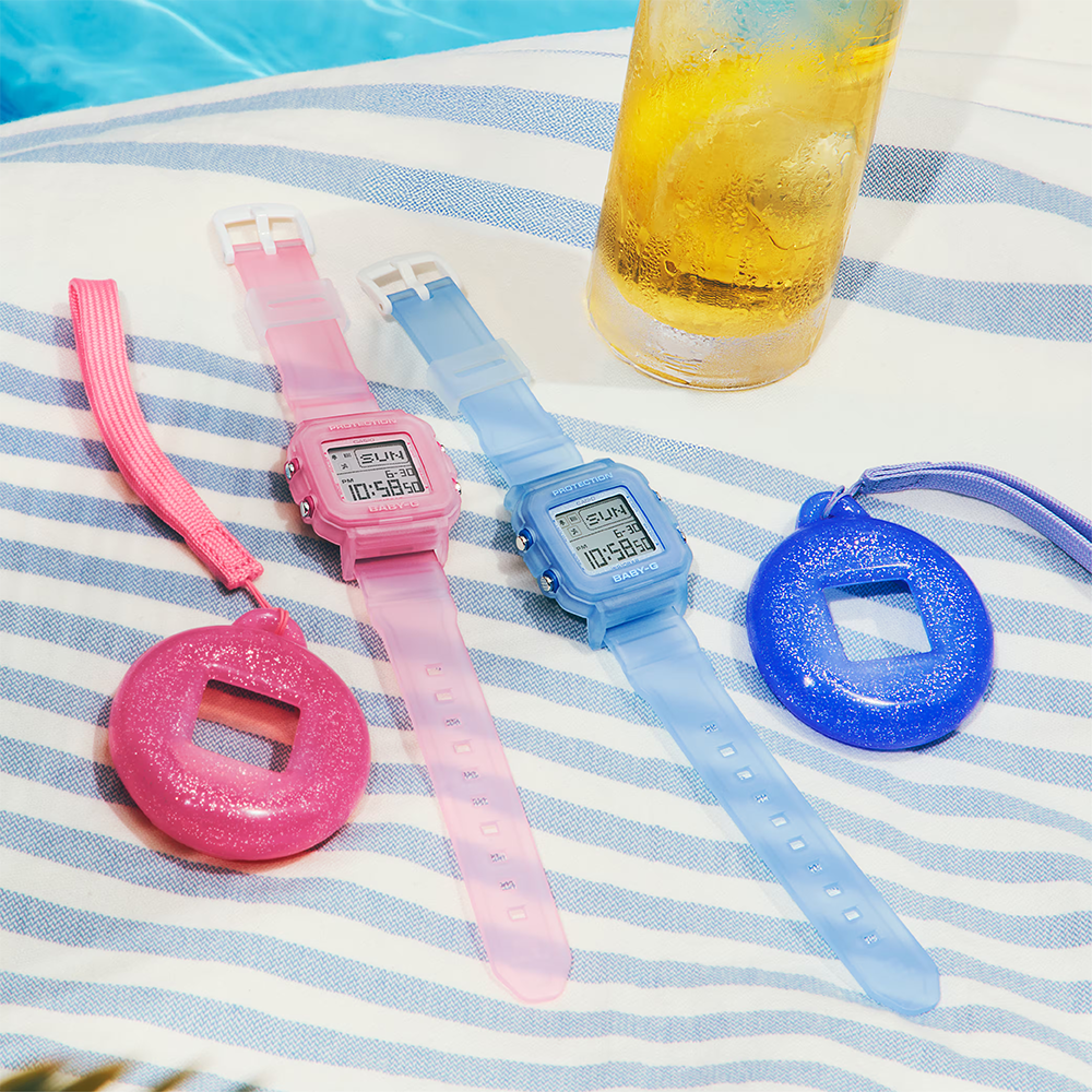Casio Baby-G BGD-10KG-2DR Women's Digital Watch with Holder Case