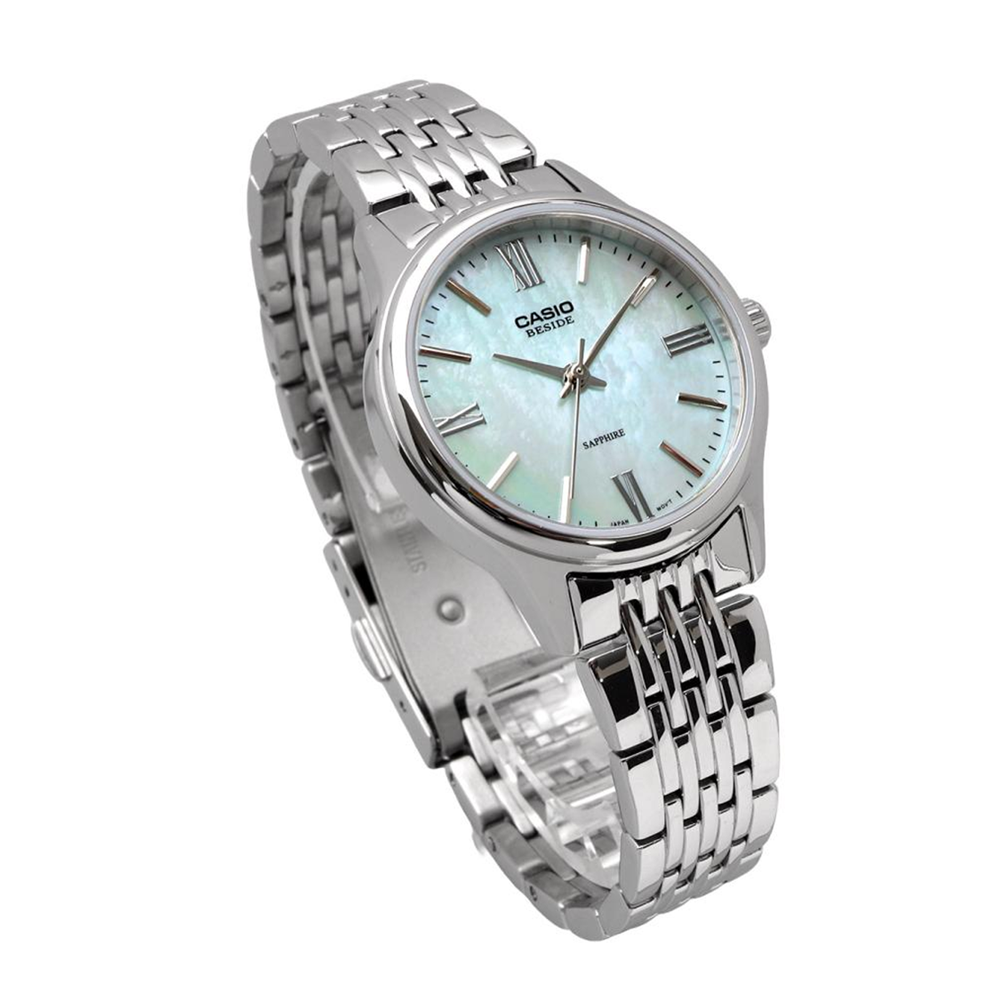 Casio BLS-100DS-2AVDF Mother-of-Pearl Sapphire Analogue Watch