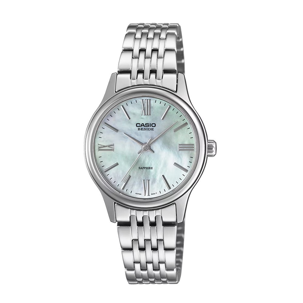 Casio BLS-100DS-2AVDF Mother-of-Pearl Sapphire Analogue Watch
