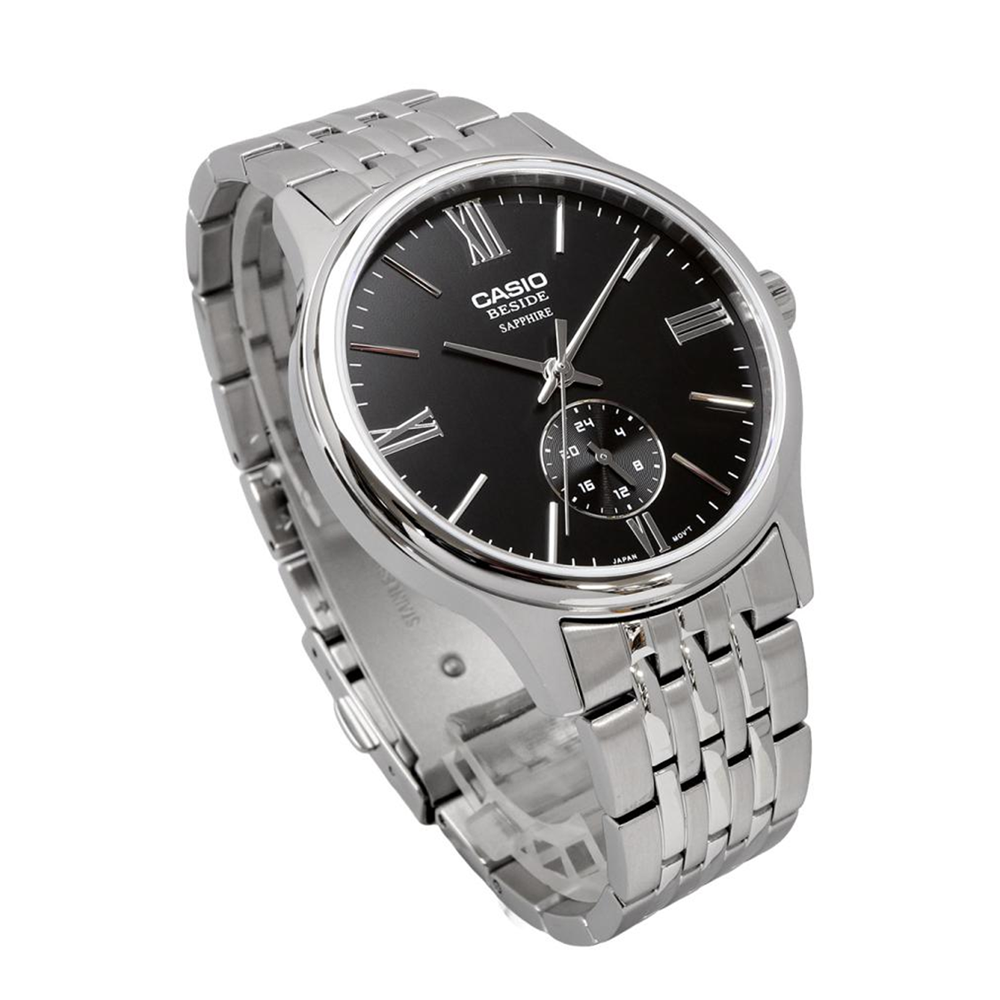 Casio BMS-100D-1AVDF Sapphire Steel 24-Hour Analogue Watch