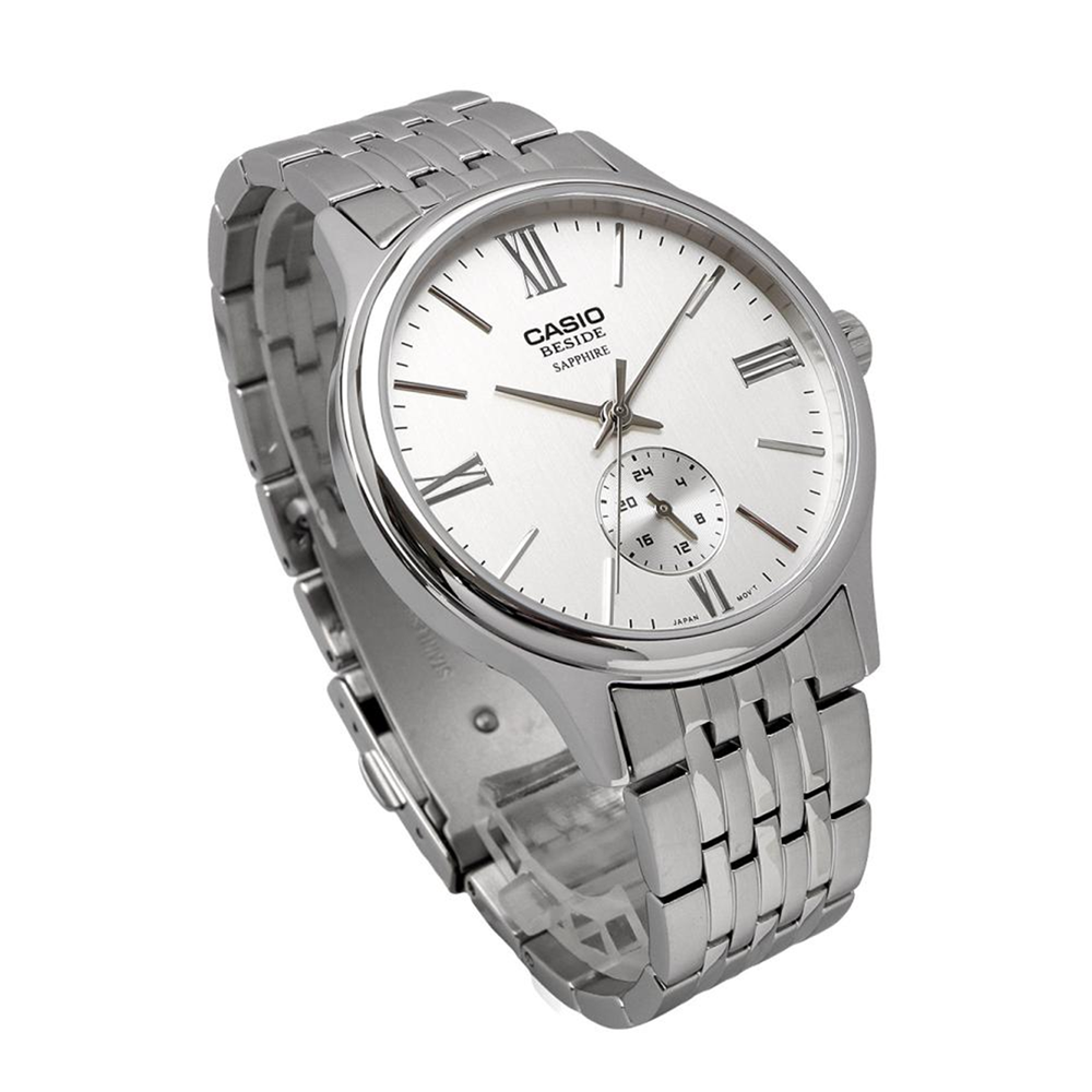 Casio BMS-100D-7AVDF Sapphire Steel 24-Hour Analogue Watch