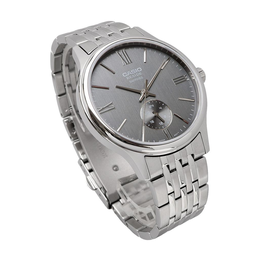 Casio BMS-100D-8AVDF Sapphire Steel 24-Hour Analogue Watch