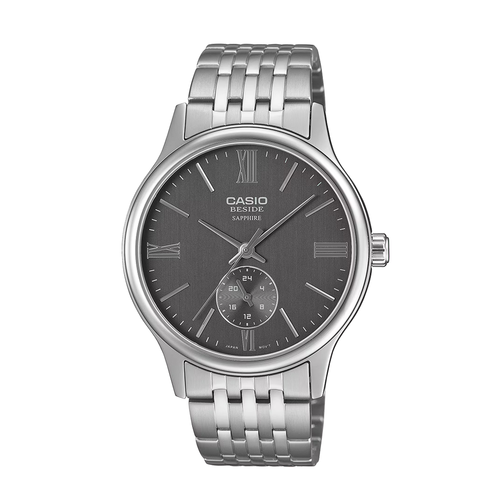 Casio BMS-100D-8AVDF Sapphire Steel 24-Hour Analogue Watch