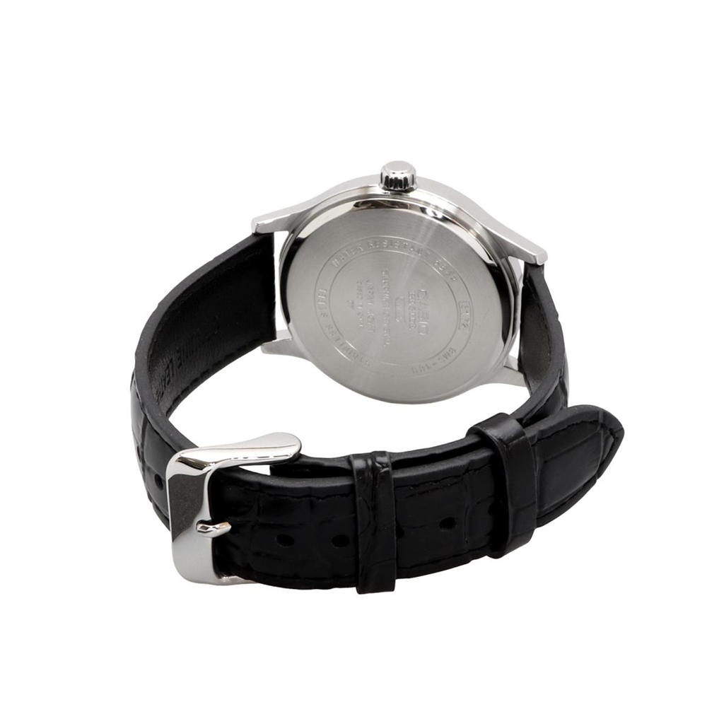 Casio BMS-100L-1AVDF Sapphire Leather 24-Hour Analogue Watch