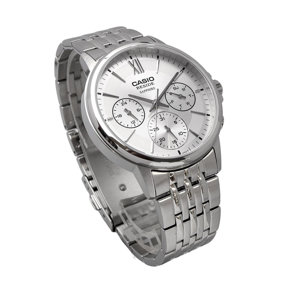Casio BMS-300D-7AVDF Sapphire Steel Multi-Dial Analogue Watch