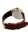 Casio BMS-300GL-5AVDF Gold Leather Multi-Dial Analogue Watch