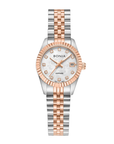 Bonia Noble B10550-7657 Women's White Monogram Mother of Pearl Dial Two-Tone Stainless Steel Watch (26mm)