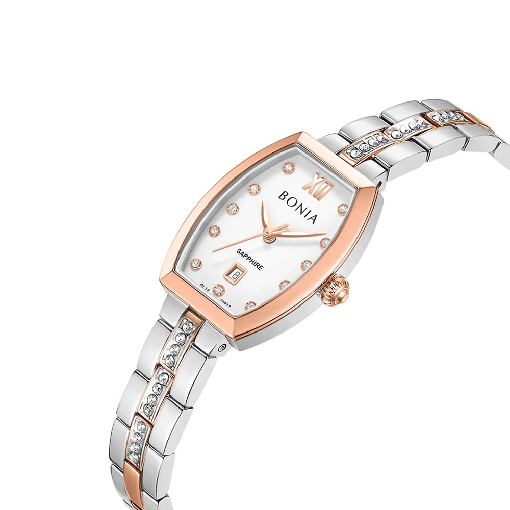 Bonia B10937-2617 Women's IP Rose Gold Stainless Steel Watch