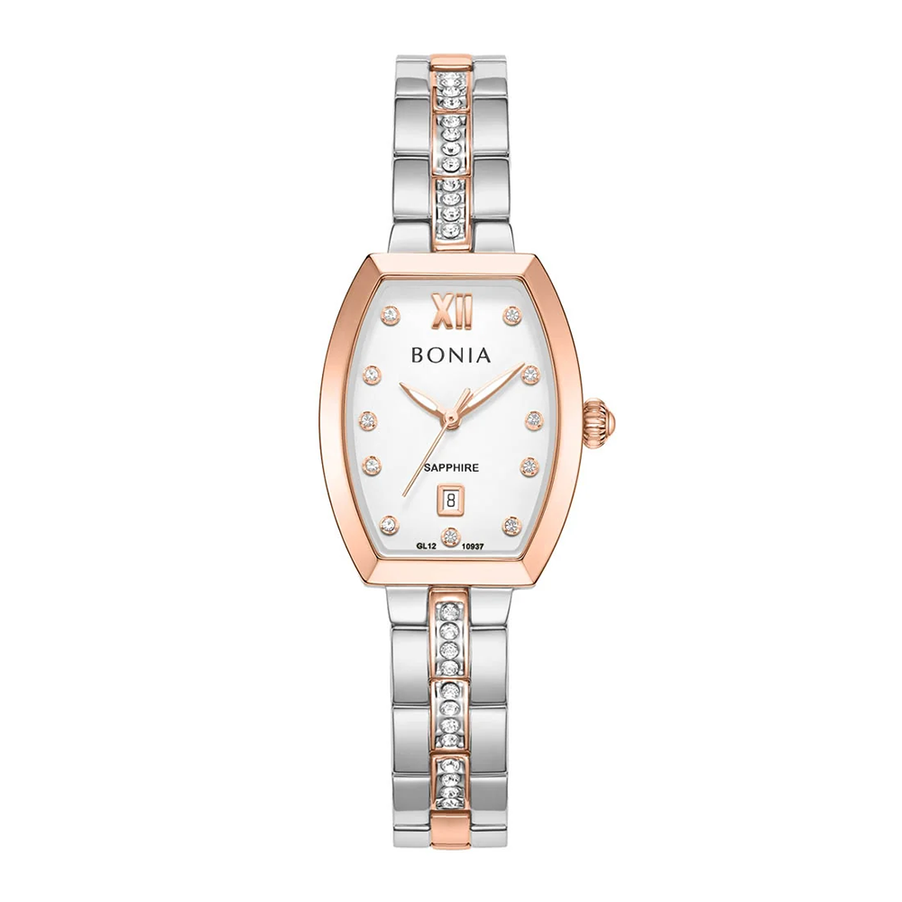 Bonia B10937-2617 Women's IP Rose Gold Stainless Steel Watch