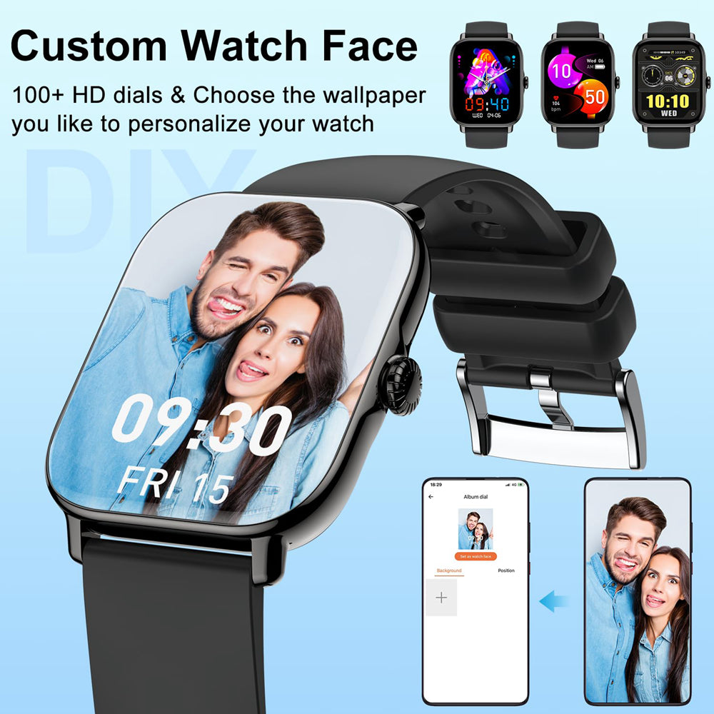 TYME TSWP72BK-01 Black Colour Smart Watch