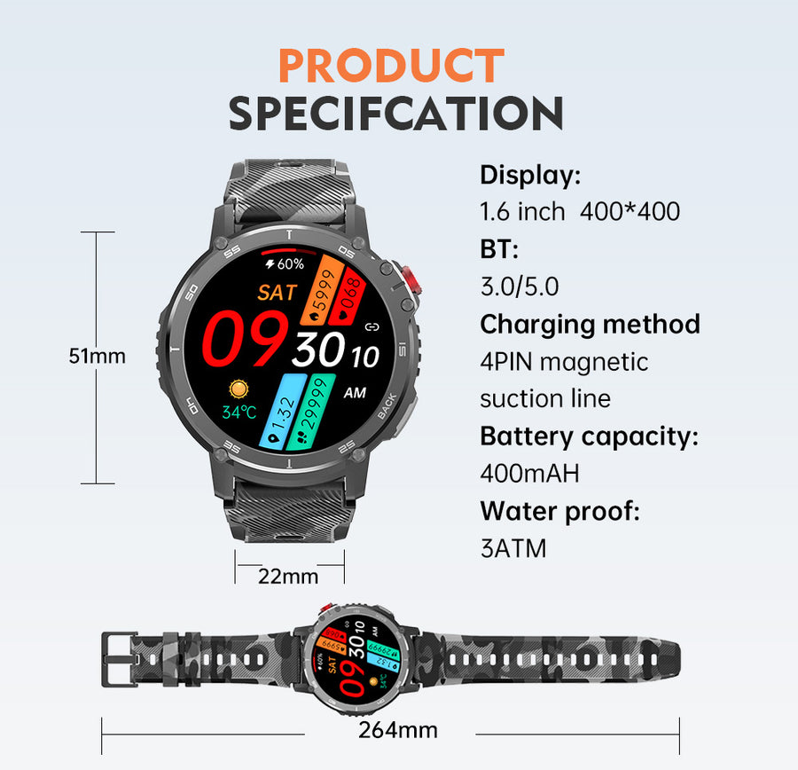 TYME TSWC22SI-00 Smart Watch