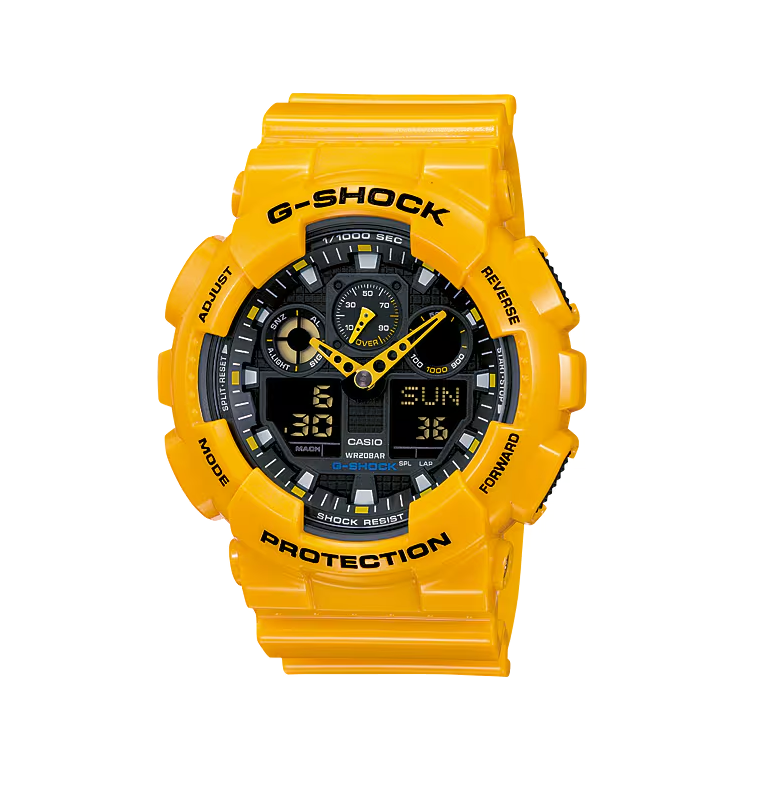 Casio G-Shock GA-100A-9A Analog-Digital Combination