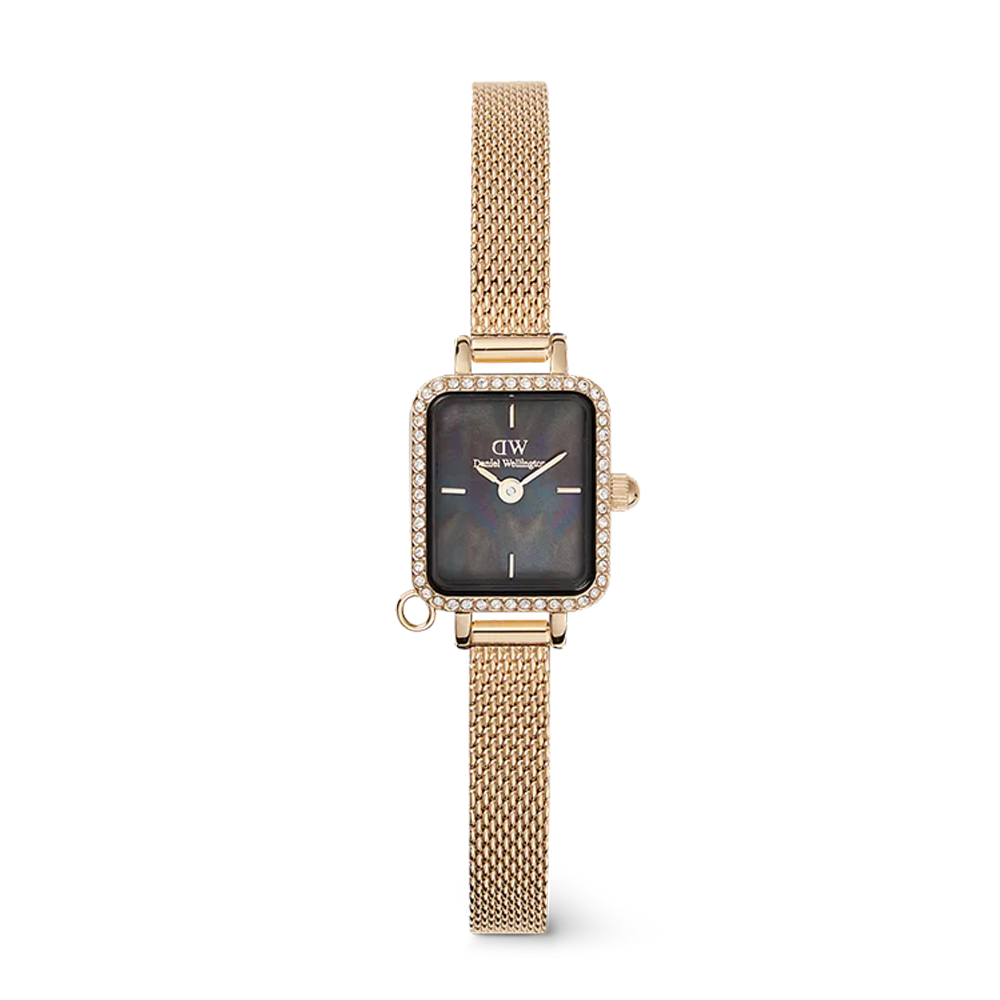 Daniel Wellington DW00100752 Quadro Mini Crystal Zodiac Evergold Women's Quartz Watch