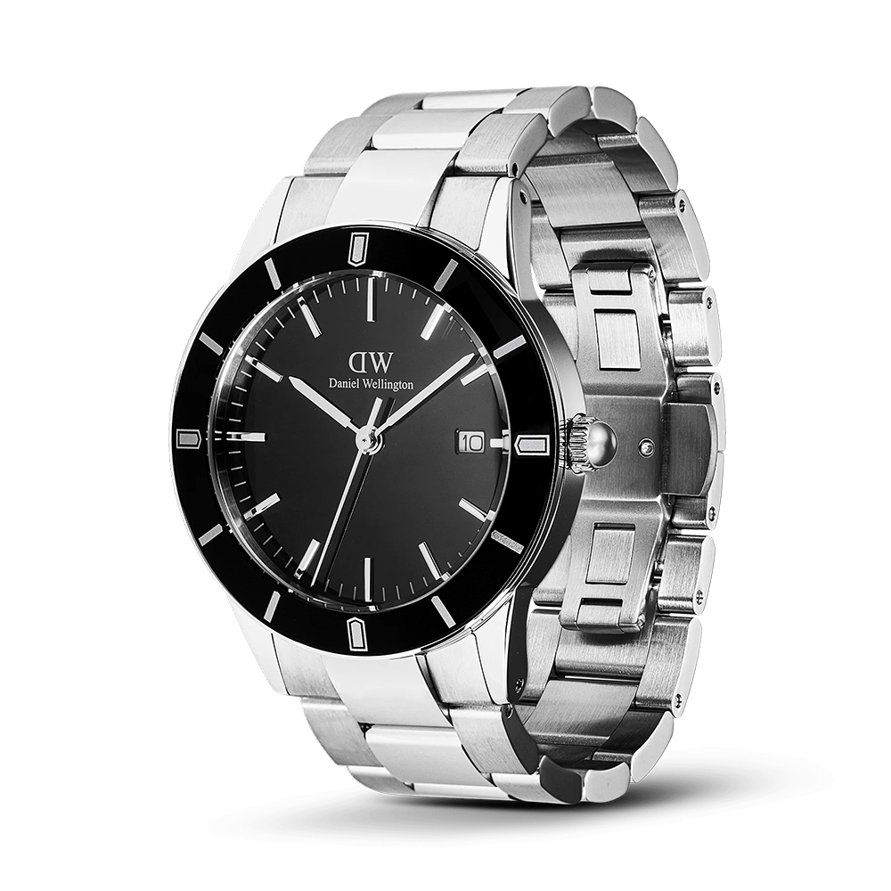 Daniel Wellington DW00100822 Iconic Paradigma Link Black Enamel Watch