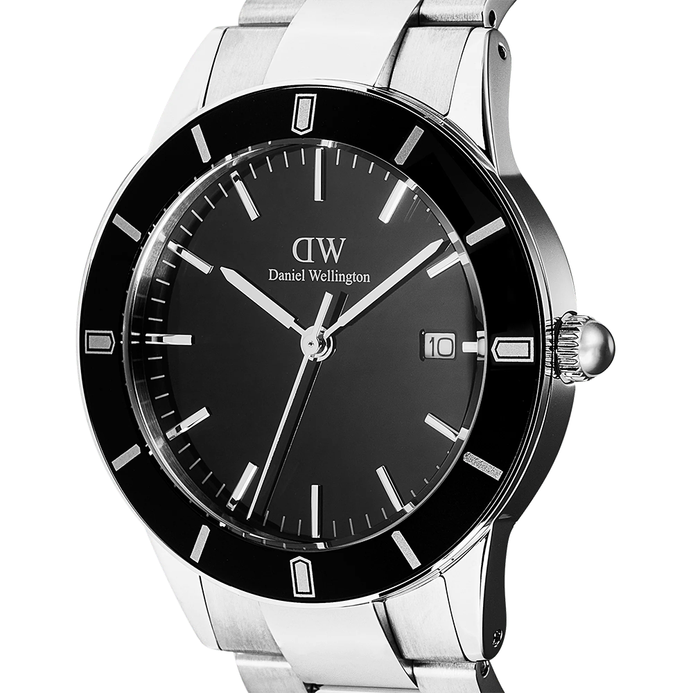 Daniel Wellington DW00100822 Iconic Paradigma Link Black Enamel Watch