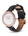 Daniel Wellington DW00100827 Crystalline Bezel Black Croc Rose Gold Watch