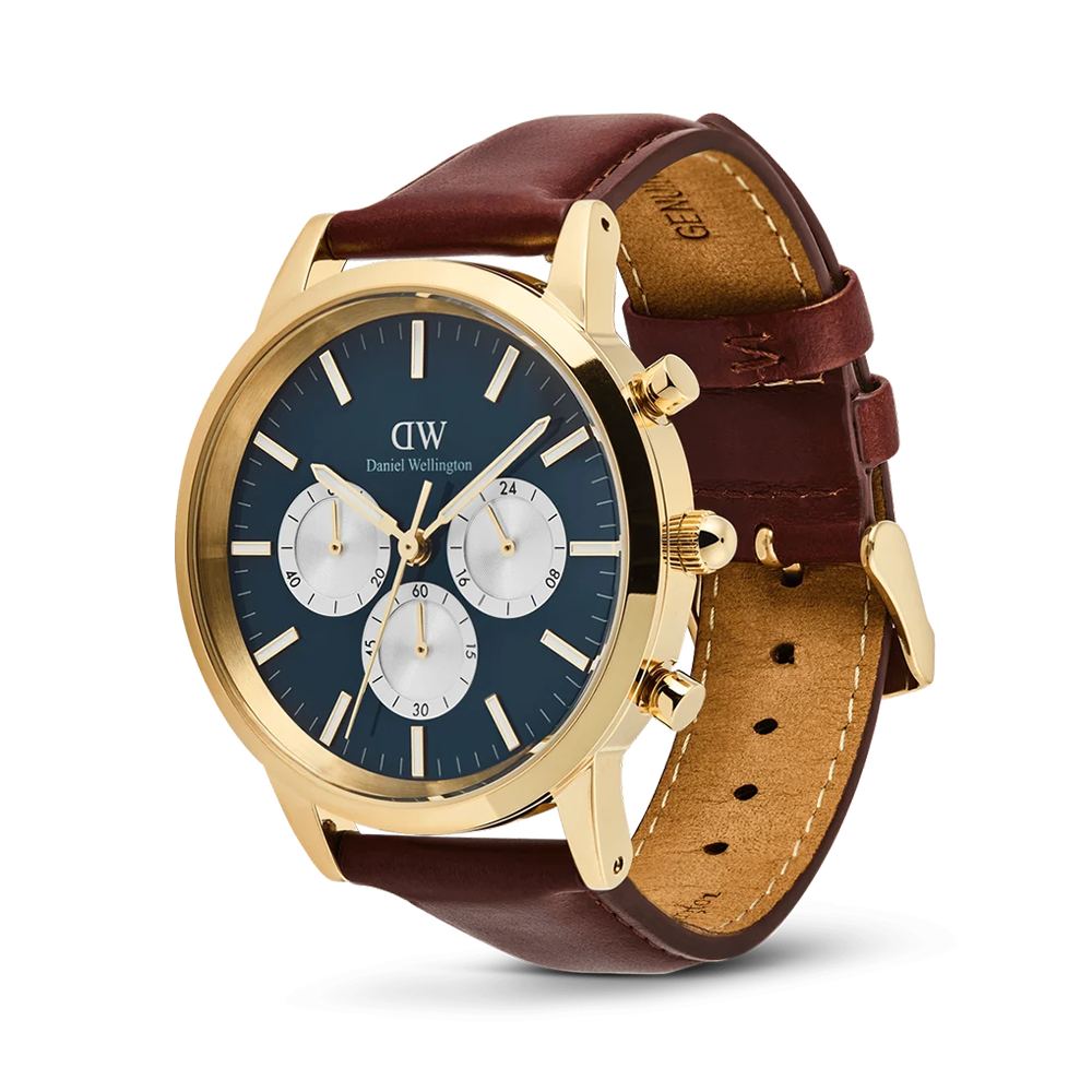 Daniel Wellington DW00100875 Iconic Chronograph St Mawes  Gold Watch