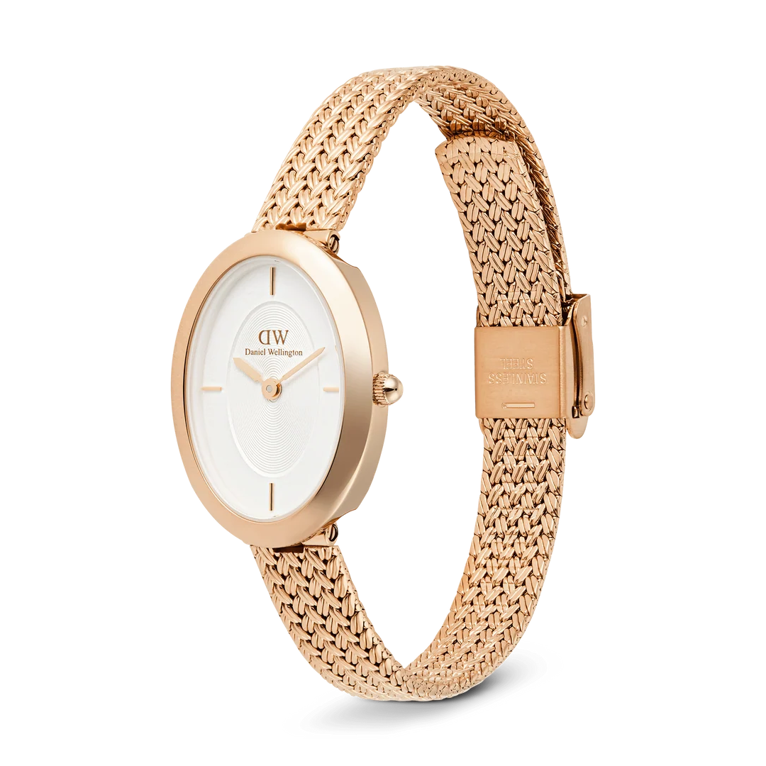 Daniel Wellington DW00100883 Juliette Braided Mesh  Rose Gold Watch