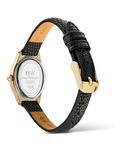 Daniel Wellington DW00100890 Ophelia Mini Black Lizard White Guilloché Gold Women's Quartz Watch