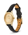 Daniel Wellington DW00100897 Ophelia Mini Black Lizard Unitone Guilloché Gold Women's Quartz Watch