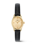 Daniel Wellington DW00100897 Ophelia Mini Black Lizard Unitone Guilloché Gold Women's Quartz Watch