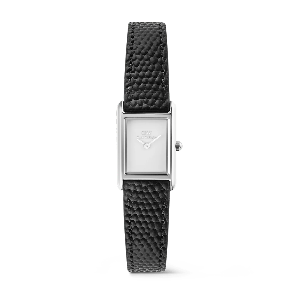 Daniel Wellington DW00100901 Bound Mini Black Lizard Silver Women's Quartz Watch